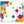 Load image into Gallery viewer, Colorful Circles Baby Milestone Blanket