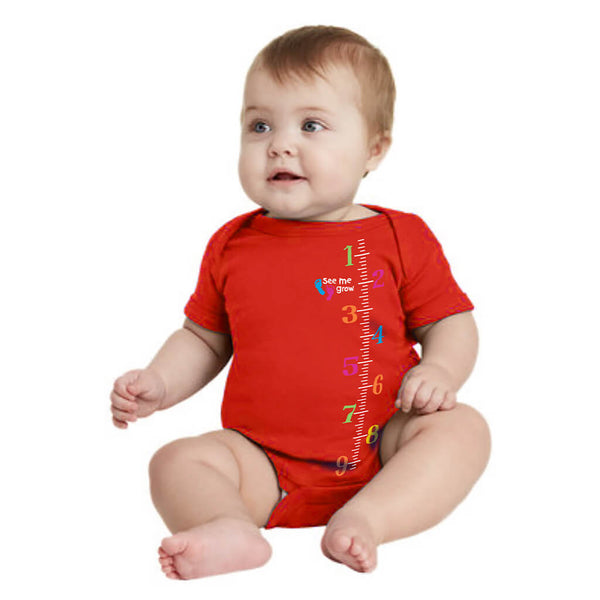 Colored Ruler Red Onesie