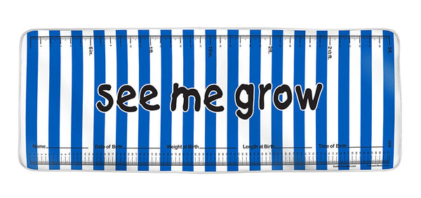 Navy Stripes See Me Grow™ Mat