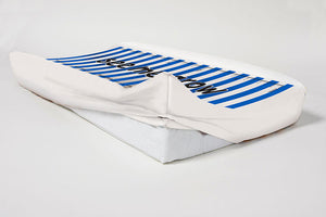 Navy Stripes Elastic Cover